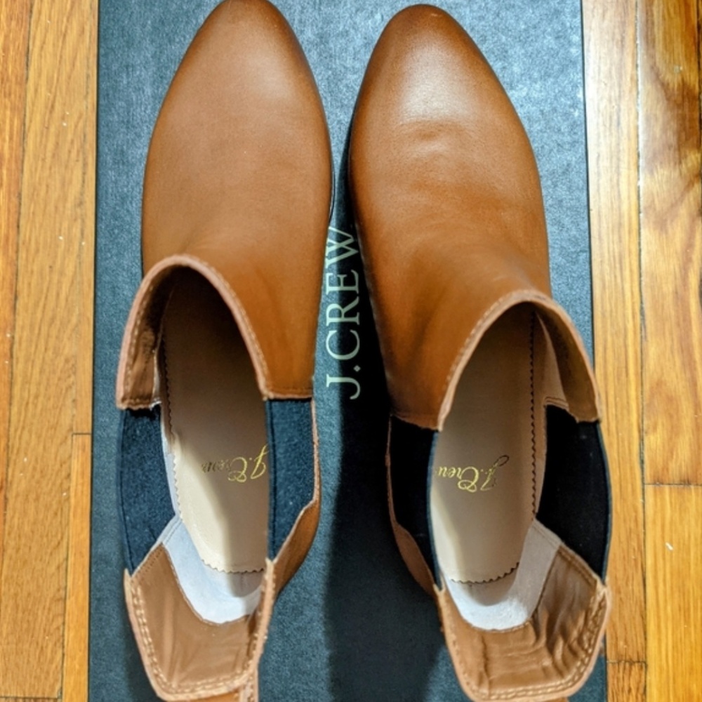 J.Crew Pull-on Leather Chelsea Boots New Size 5.5 NEW - Picture 4 of 5